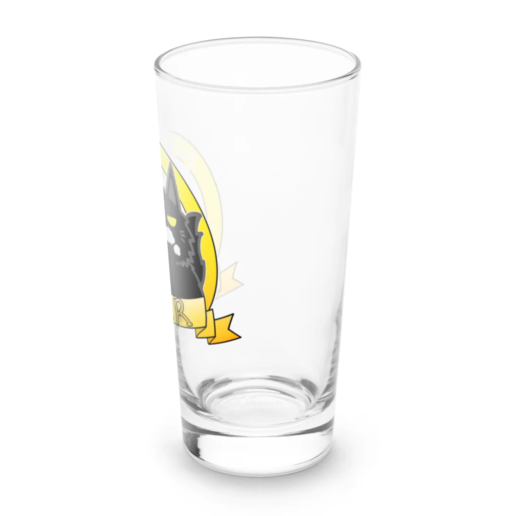 そのへんの黒猫ののんべぇ　びーる Long Sized Water Glass :right