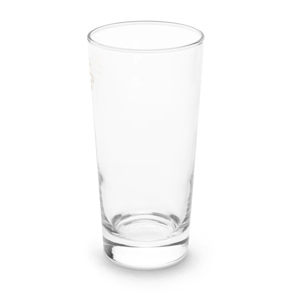 Drecome_Designのドットリボン(ブラウン) Long Sized Water Glass :right