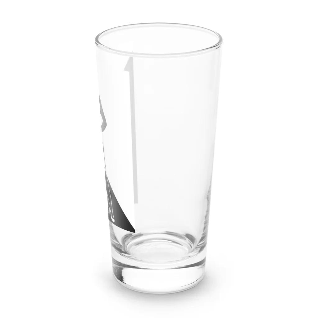 京都の魔雑貨堂の白と黒の女 Long Sized Water Glass :right