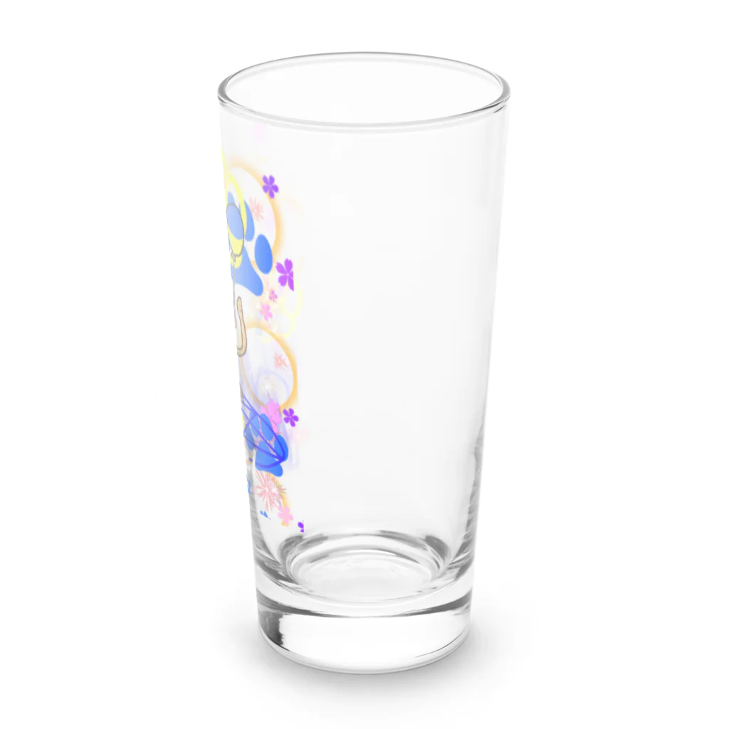 AkironBoy's_ShopのCat！  Peace！(猫！平和！)〜皆も平和ニャァー‼︎ Long Sized Water Glass :right