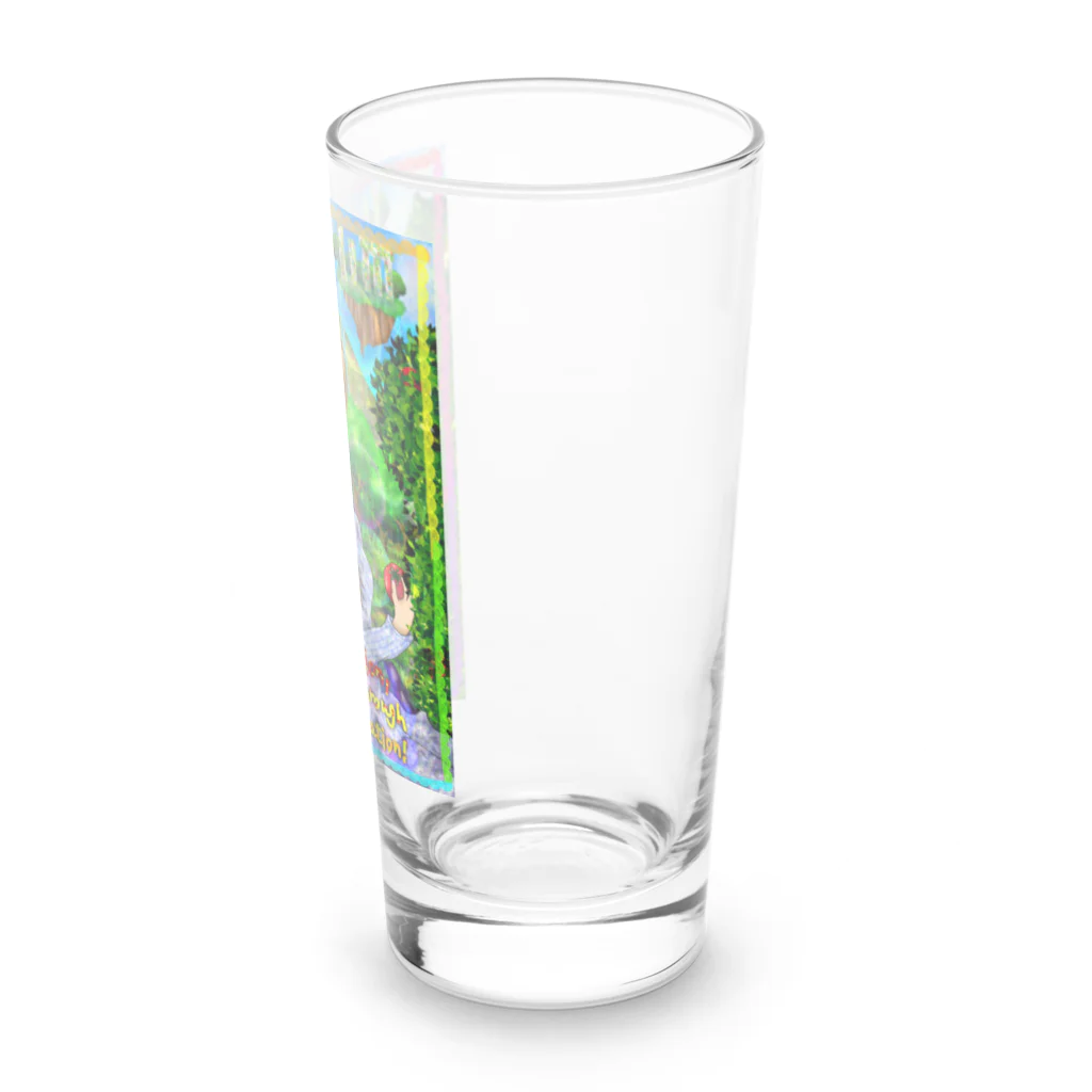 AkironBoy's_ShopのSNSで300人突破記念！(レインボーカラー枠Tシャツ) Long Sized Water Glass :right