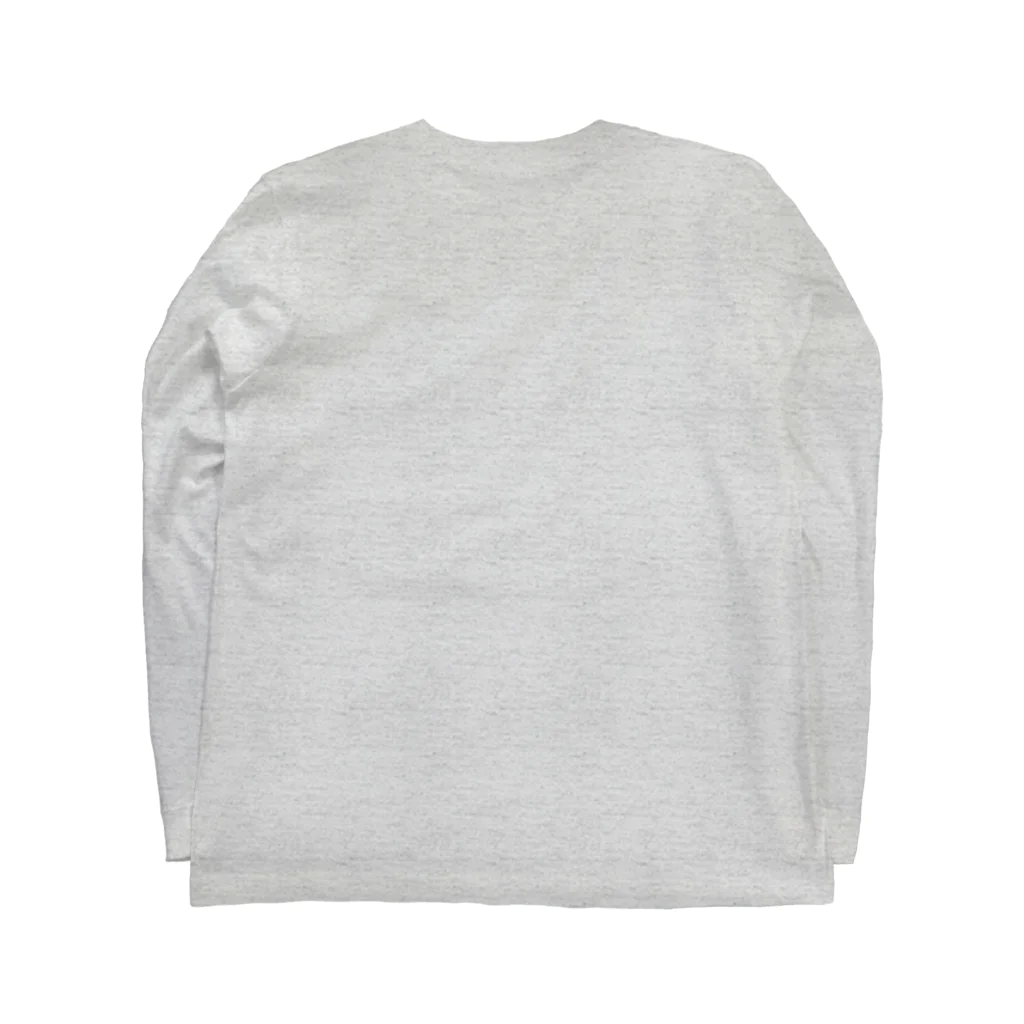 chiho_seal_shopのワモン アザラシ 柄 グレー Ringed seal pattern gray Long Sleeve T-Shirt :back