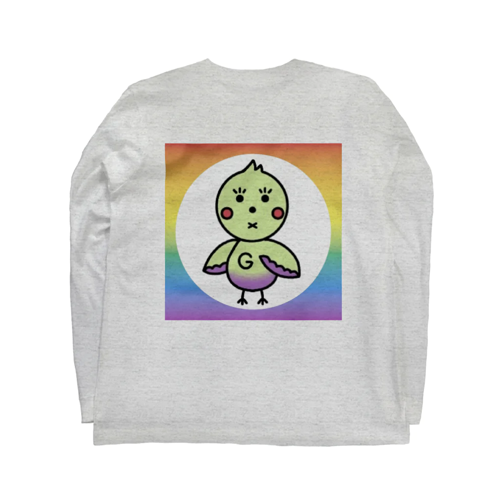 『ぽぽジェル🌈⭐️』ちゃんオフィシャルのぽぽジェルちゃん ロングスリーブTシャツの裏面