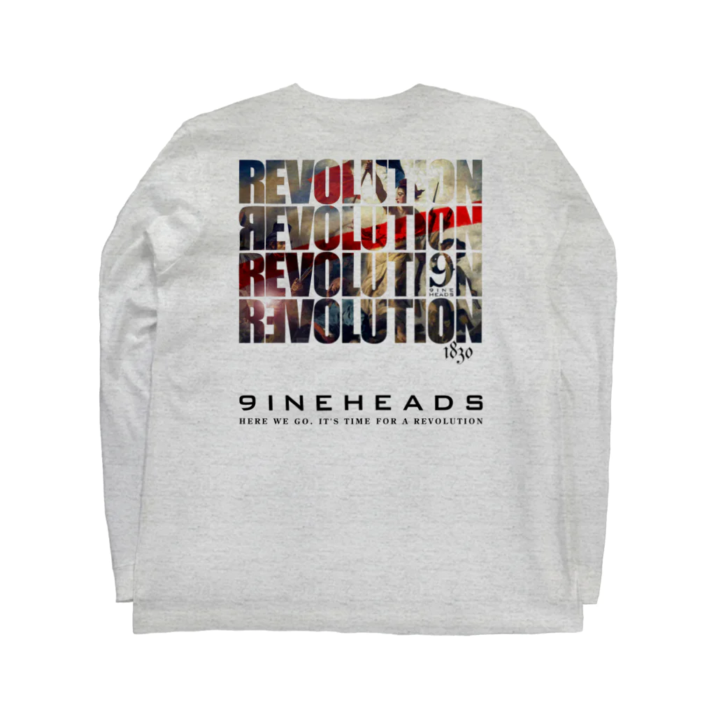 9INEHEADSのREV_Black ロングスリーブTシャツの裏面