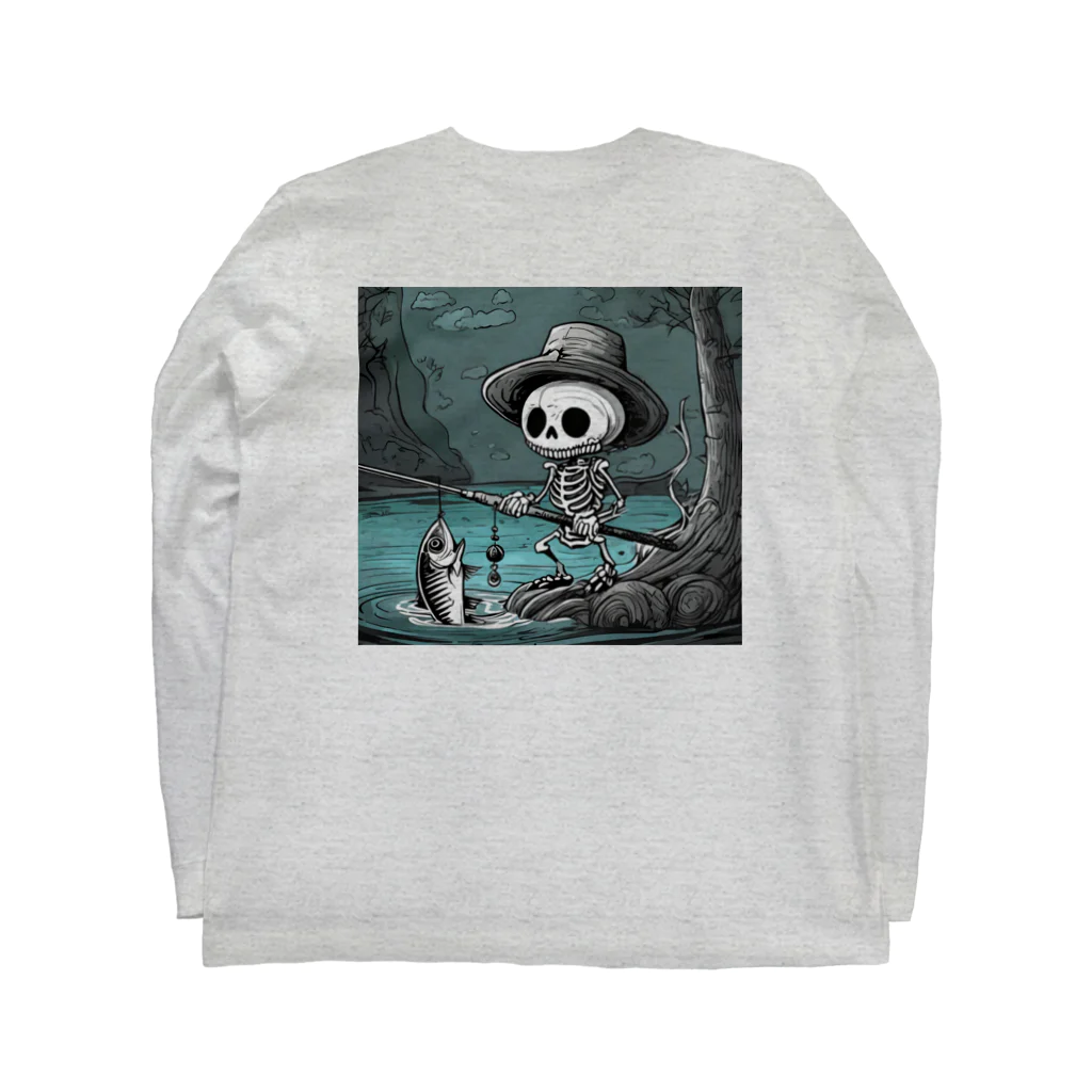 ROBO HEATのfishingskullのbackprintシリーズ Long Sleeve T-Shirt :back