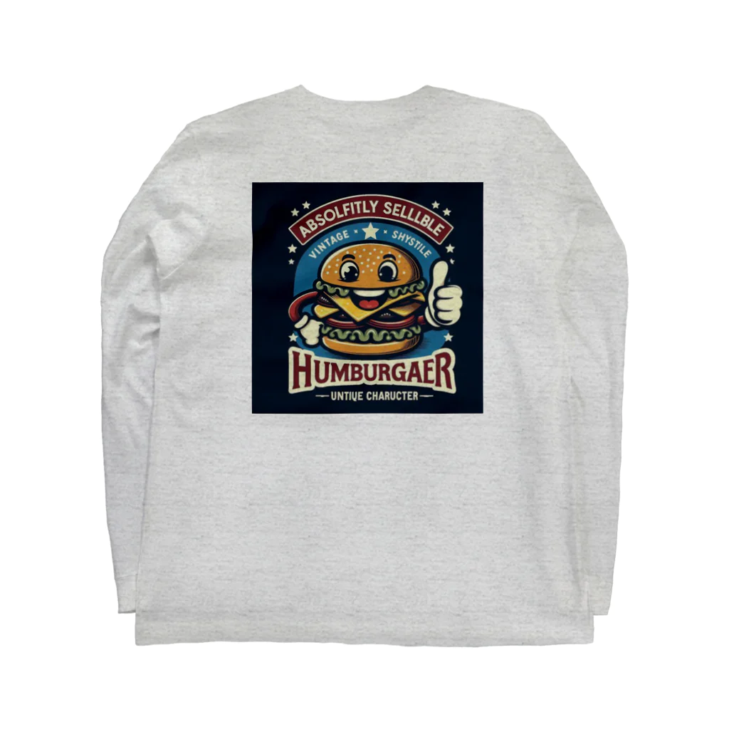 REPUBLIC_7_storeのハンバーガーは君を待ってる。 Long Sleeve T-Shirt :back