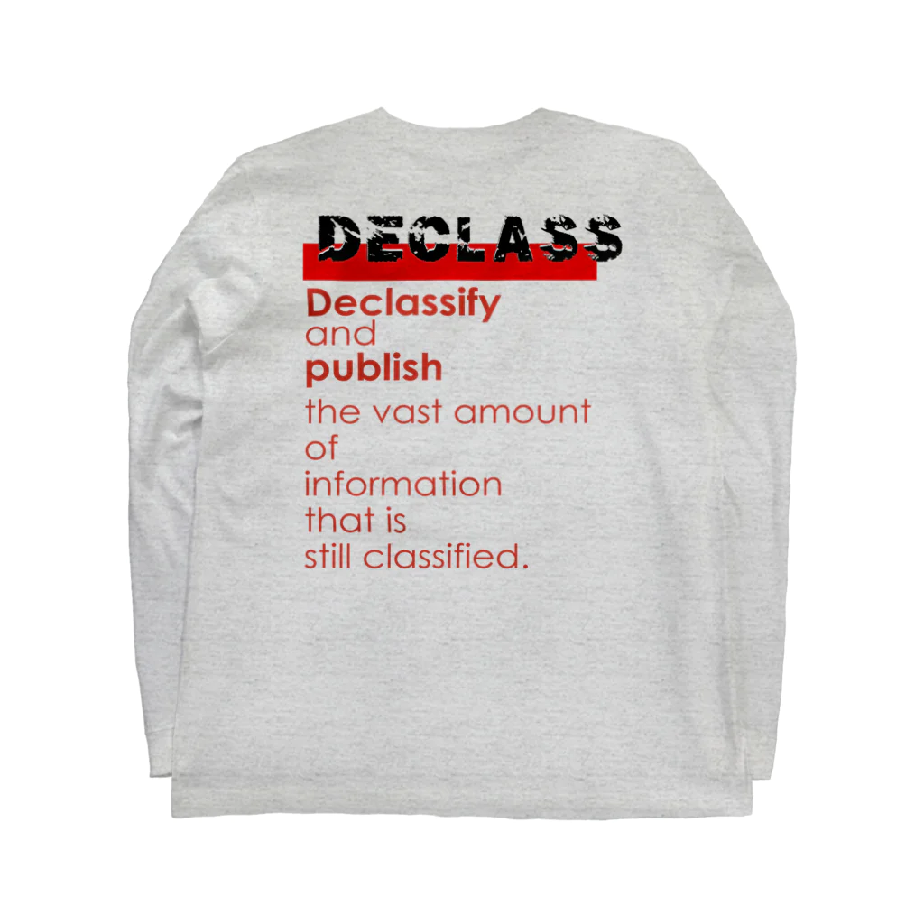 PALA's SHOP　cool、シュール、古風、和風、のDECLASS ロングスリーブTシャツの裏面