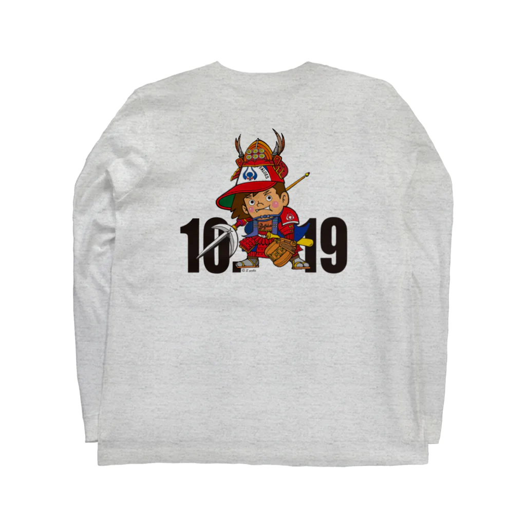 バッファ君  goods【近鉄バファローズ／1976-1996】の◉名言シリーズ-B：＆裏面（真田幸村） Long Sleeve T-Shirt :back