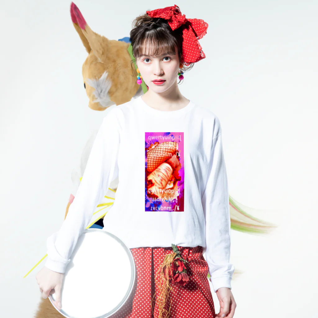 BAMBINERDSのcandy (再販版) Long Sleeve T-Shirt :model wear (front)