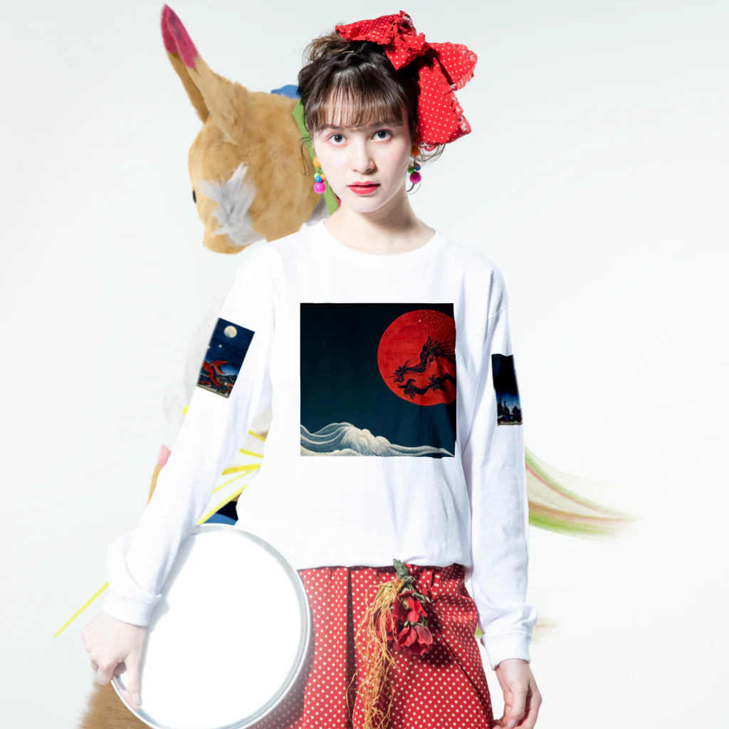 Eye2EyeのBlood Moon Dragon ロングスリーブTシャツの着用イメージ(表面)