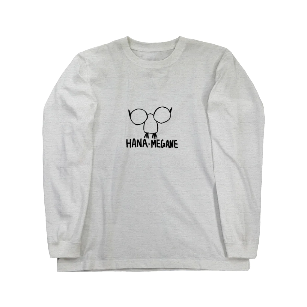 negusehairの鼻眼鏡 ロングスリーブTシャツ