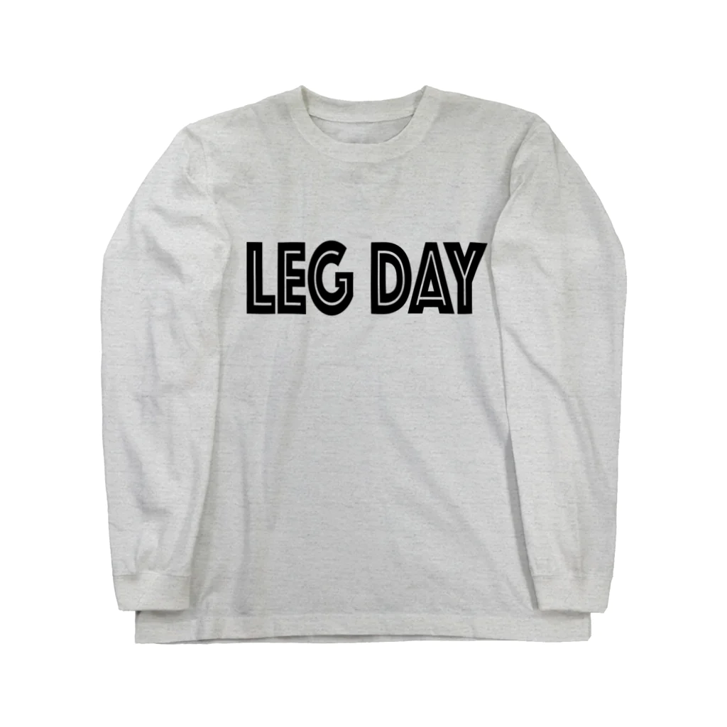 Amin-sanのLeg day training ロングスリーブTシャツ