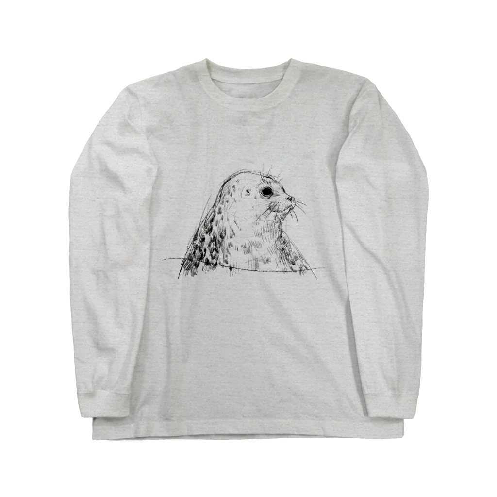 ぴすぴすのRinged seal ロングスリーブTシャツ