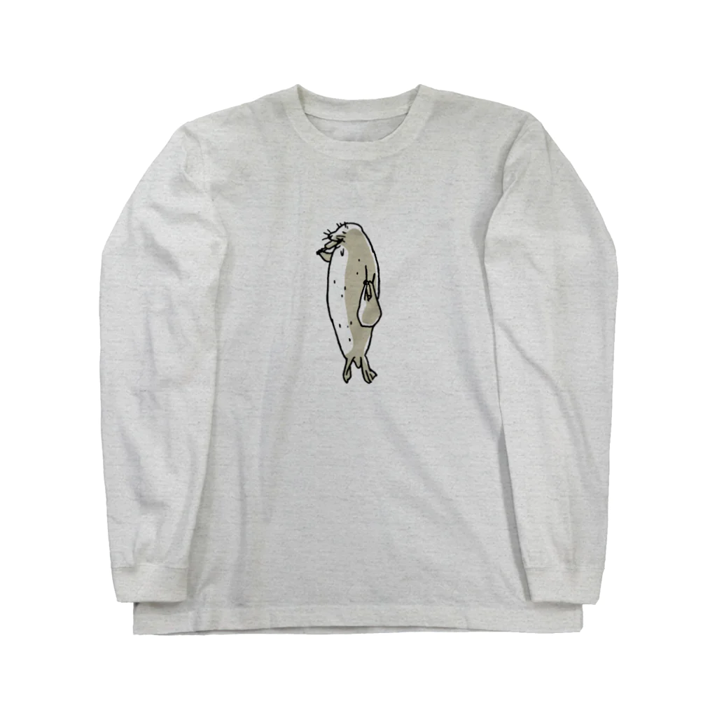 ぴすぴすのコンビニアザラシ Long Sleeve T-Shirt