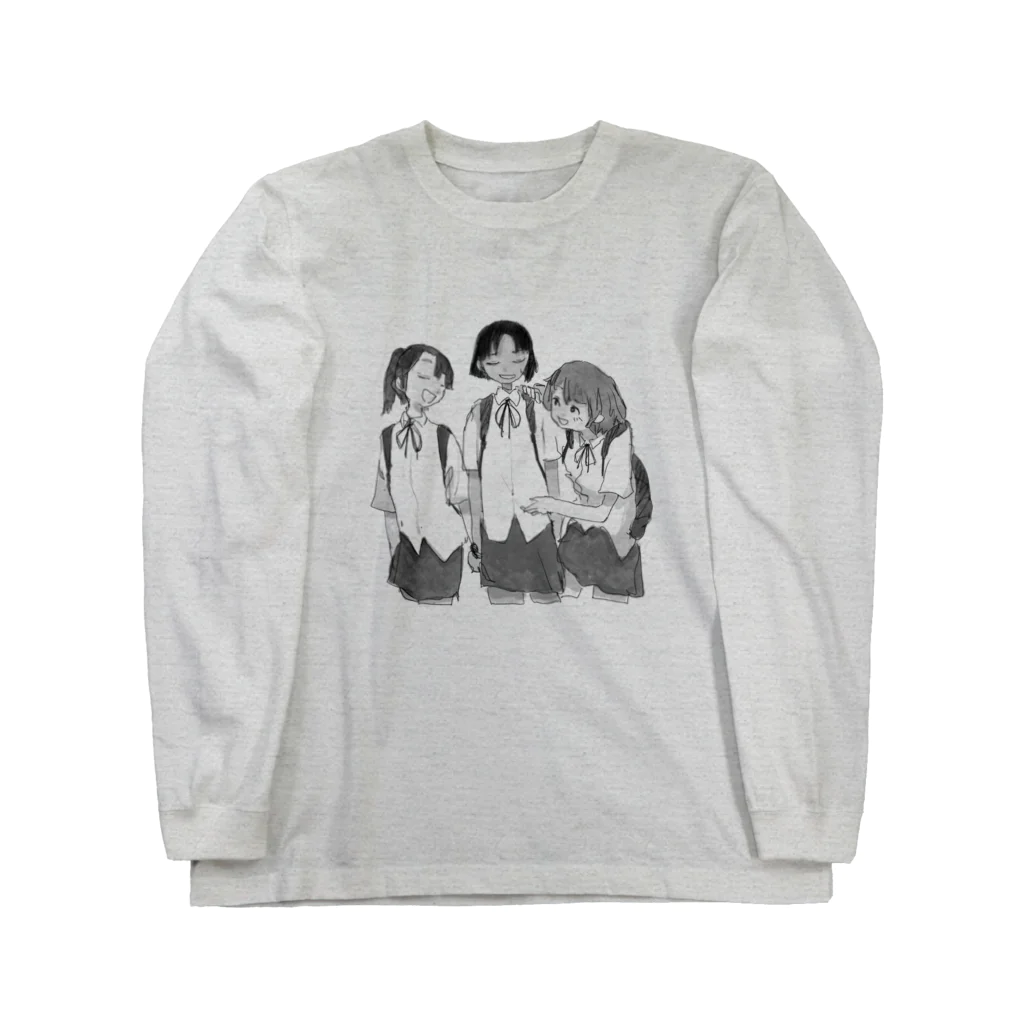 足湯のなかよしさんにんぐみ Long Sleeve T-Shirt