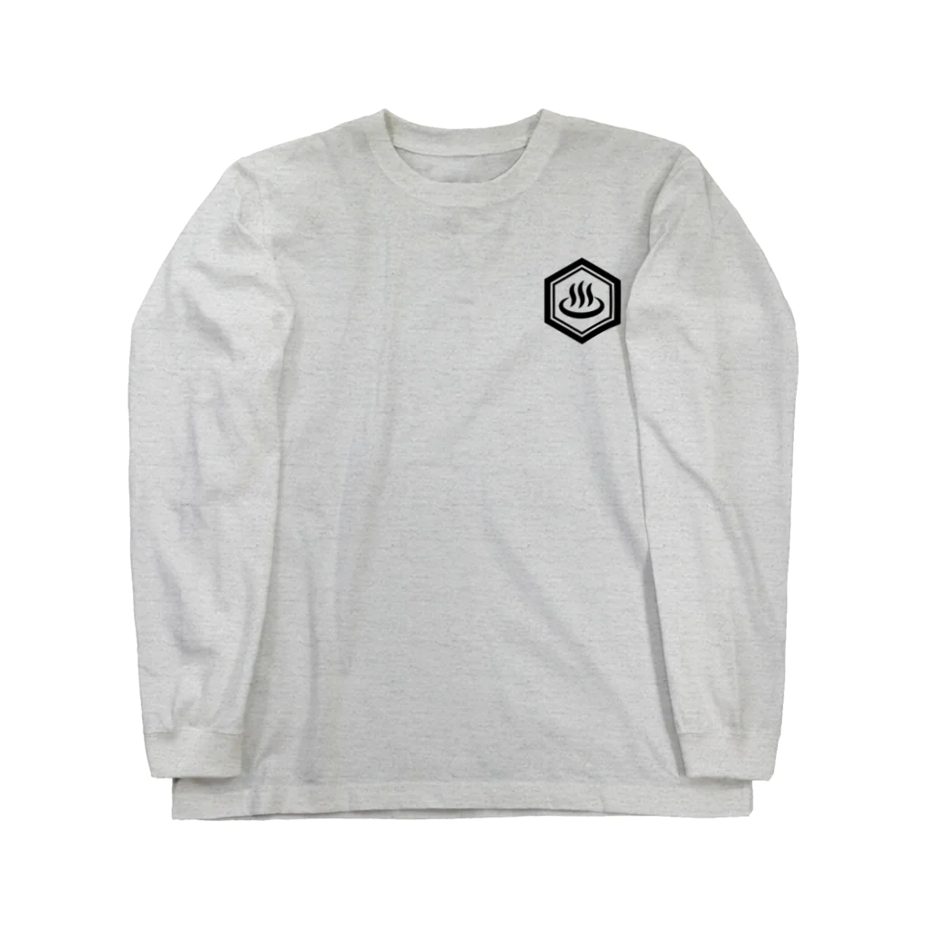 kg_shopの[☆両面] WE LOVE ONSEN (ブラック) Long Sleeve T-Shirt