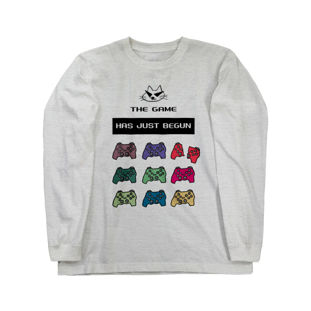 ri_animaldesignのthe game has just begun Long Sleeve T-Shirt