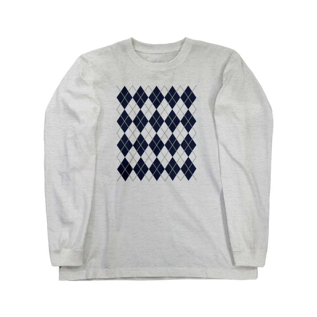 キッズモード某のアーガイル Long Sleeve T-Shirt