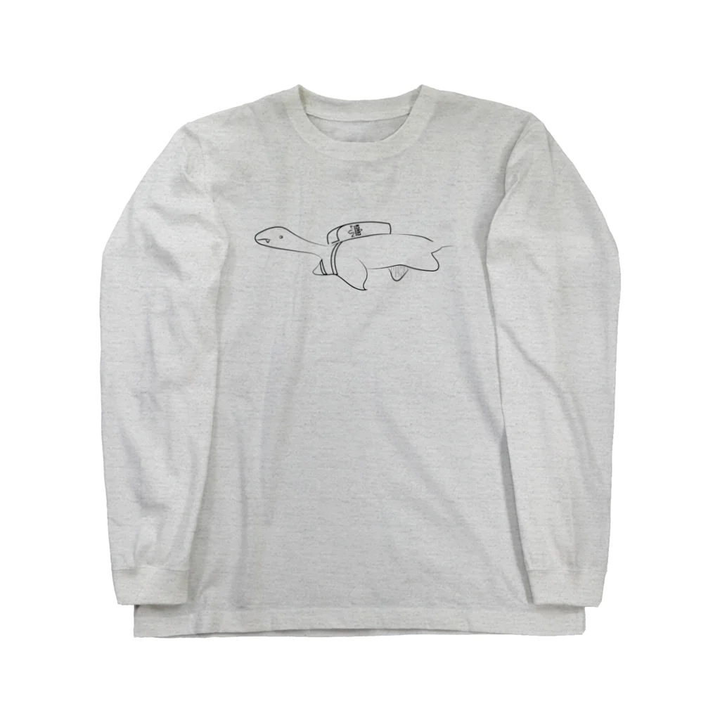 Owl and Potato Creationのエラスモサウルス 子供 ジュラシックランチ Long Sleeve T-Shirt