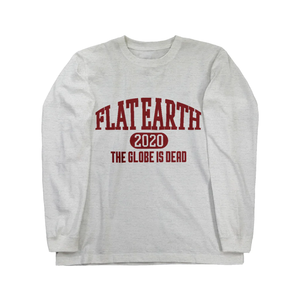 Mappila SHOPのカレッジ風［ネバダカラー］　フラットアース　FLATEARTH Long Sleeve T-Shirt