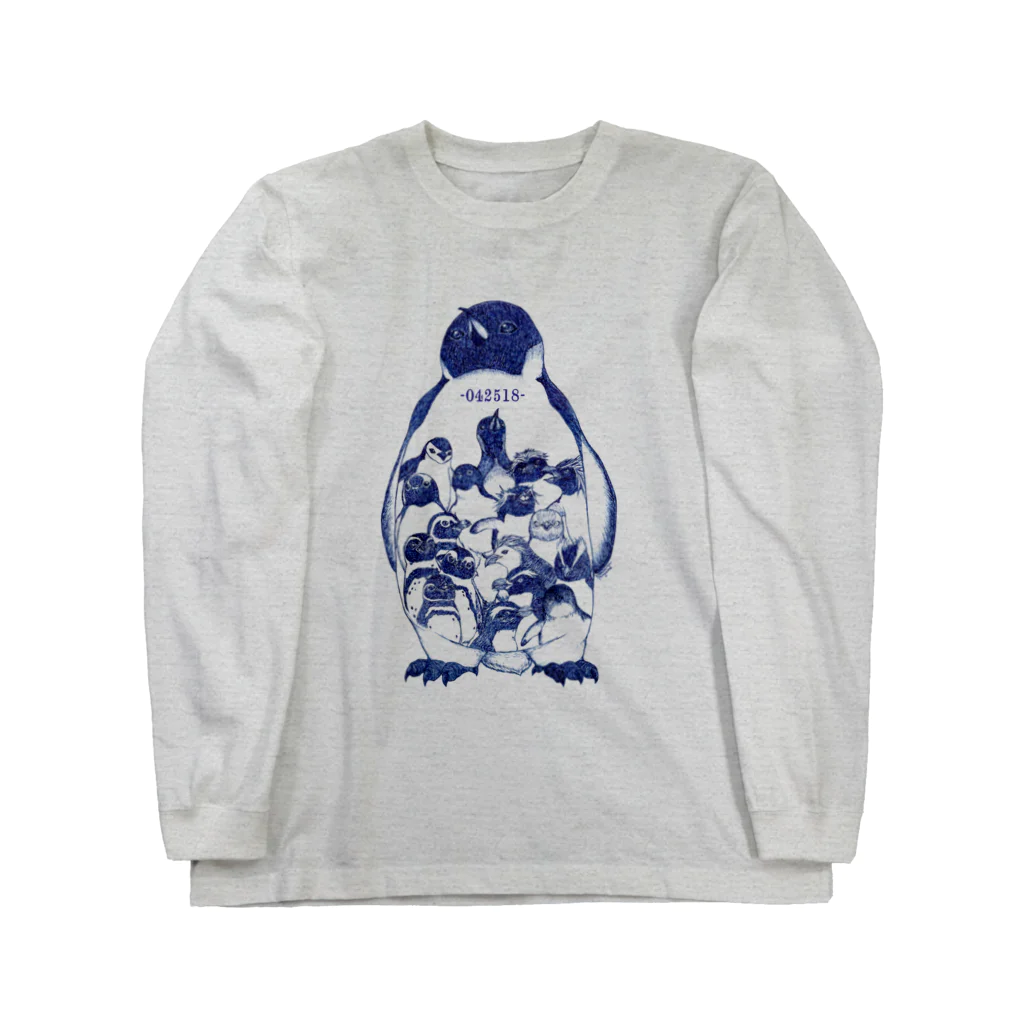 ヤママユ(ヤママユ・ペンギイナ)の-042518-World Penguins Day Long Sleeve T-Shirt