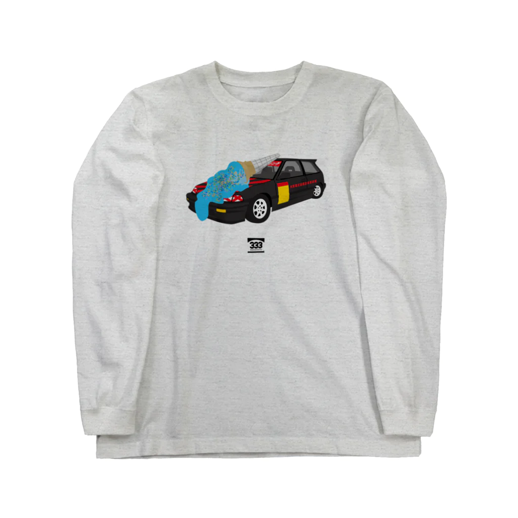 コンビニエンス333の旧車にアイス ロングスリーブTシャツ