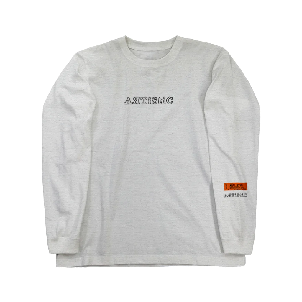 ARTISTICのタグ風プリント Long Sleeve T-Shirt