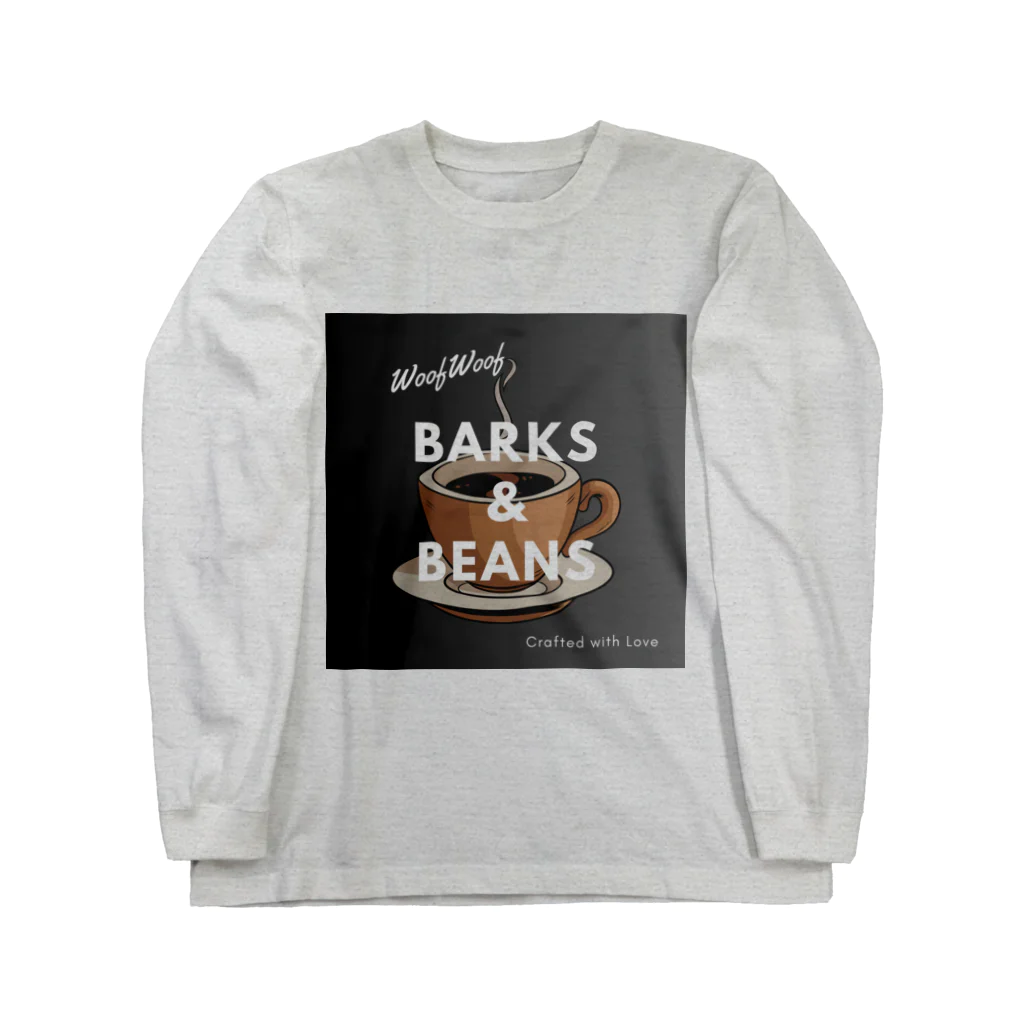 BarkingBeatsのBarks & Beans Coffee Long Sleeve T-Shirt