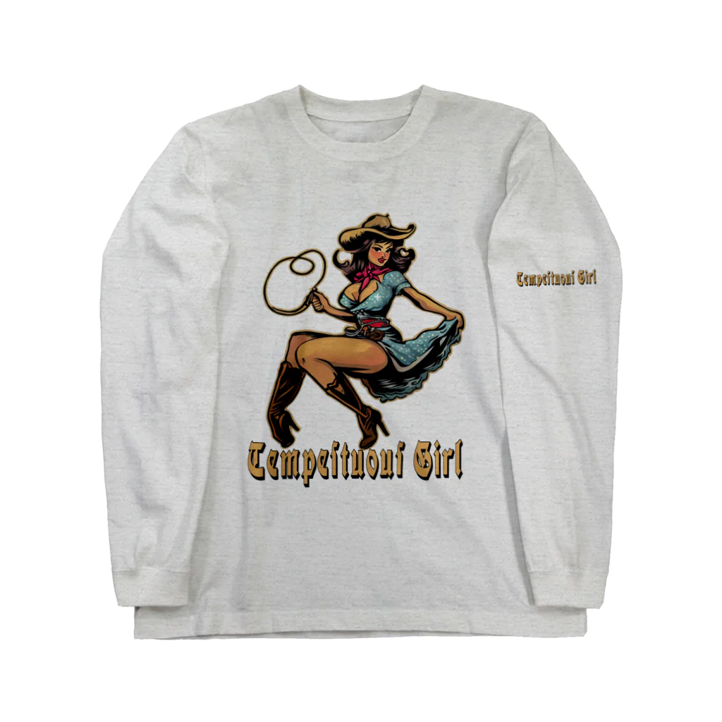 islandmoon13のCOWGIRL　じゃじゃ馬娘　tempestuous girl Long Sleeve T-Shirt