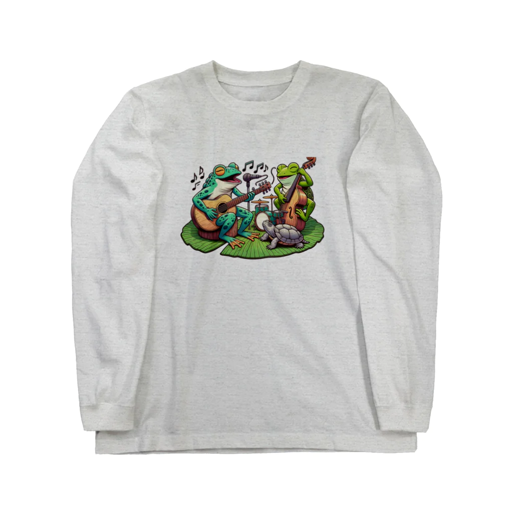 とかげの両生類バンド Long Sleeve T-Shirt