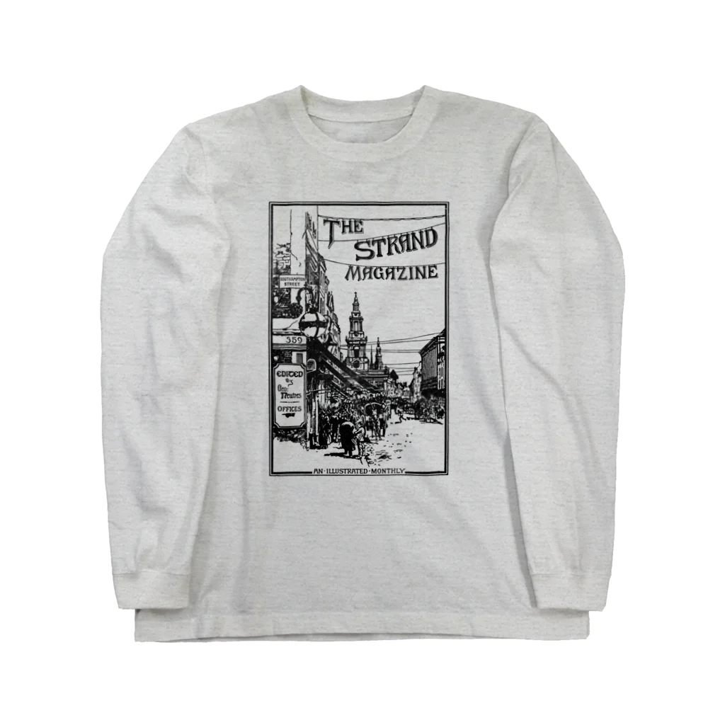 古書　天牛書店のストランド・マガジンの表紙<ブック・デザイン> Long Sleeve T-Shirt