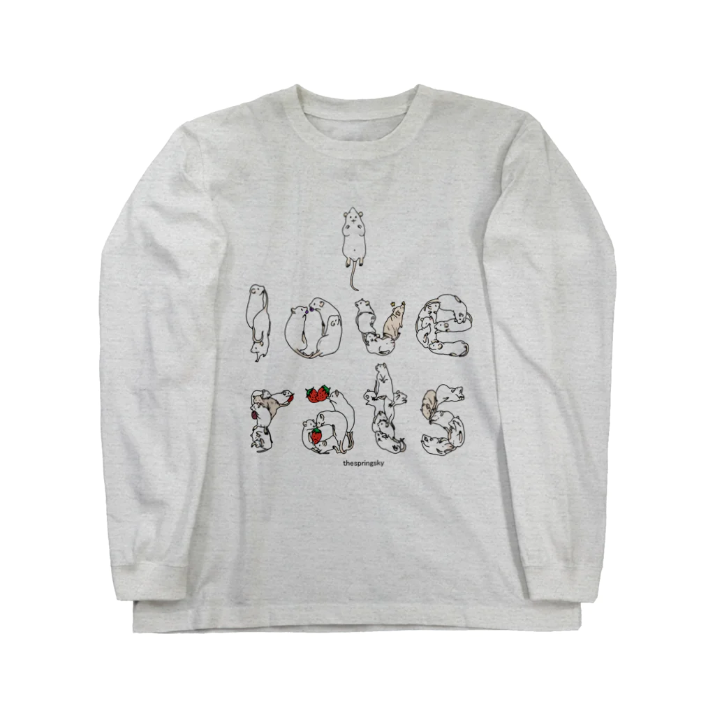 Springsky shopのI LOVE RATS Long Sleeve T-Shirt