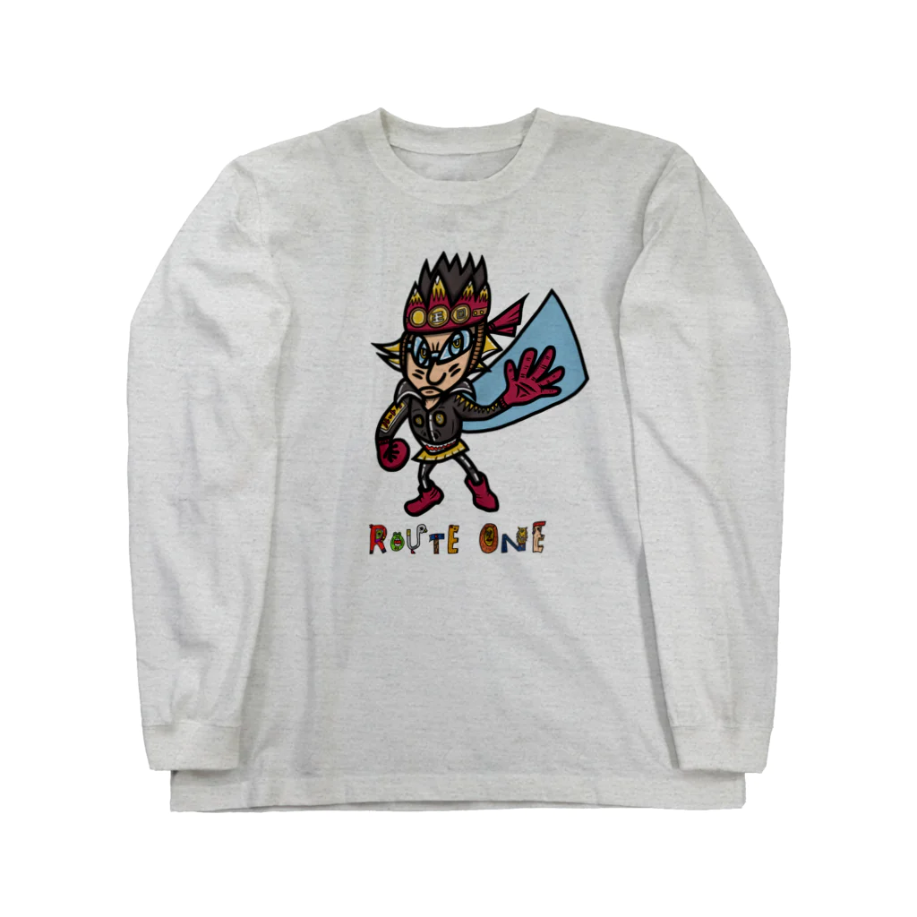 oekaki/ROUTE ONEの地王★天魔くん Long Sleeve T-Shirt