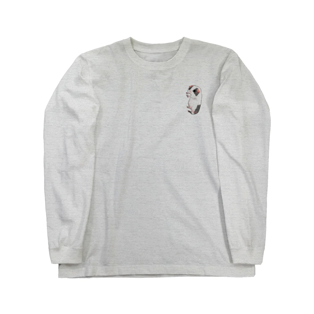 CHIMOCHIのGuinea pig hug Long Sleeve T-Shirt