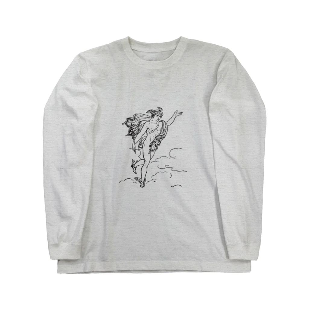 Ikarus ギリシャ神話の芸術のエルメス雲ギリシャ神話 Long Sleeve T-Shirt