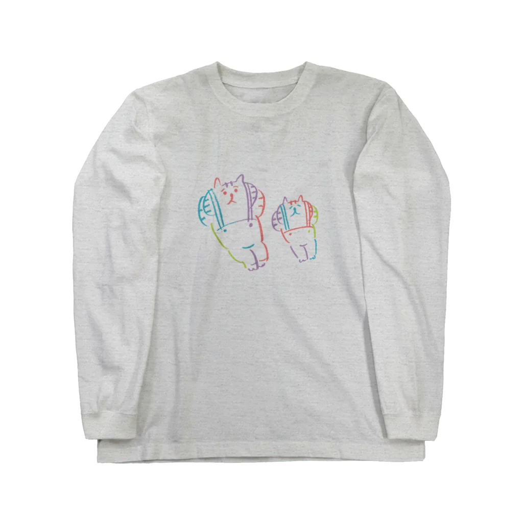 ごろごろにゃんすけののんびりふたり Long Sleeve T-Shirt