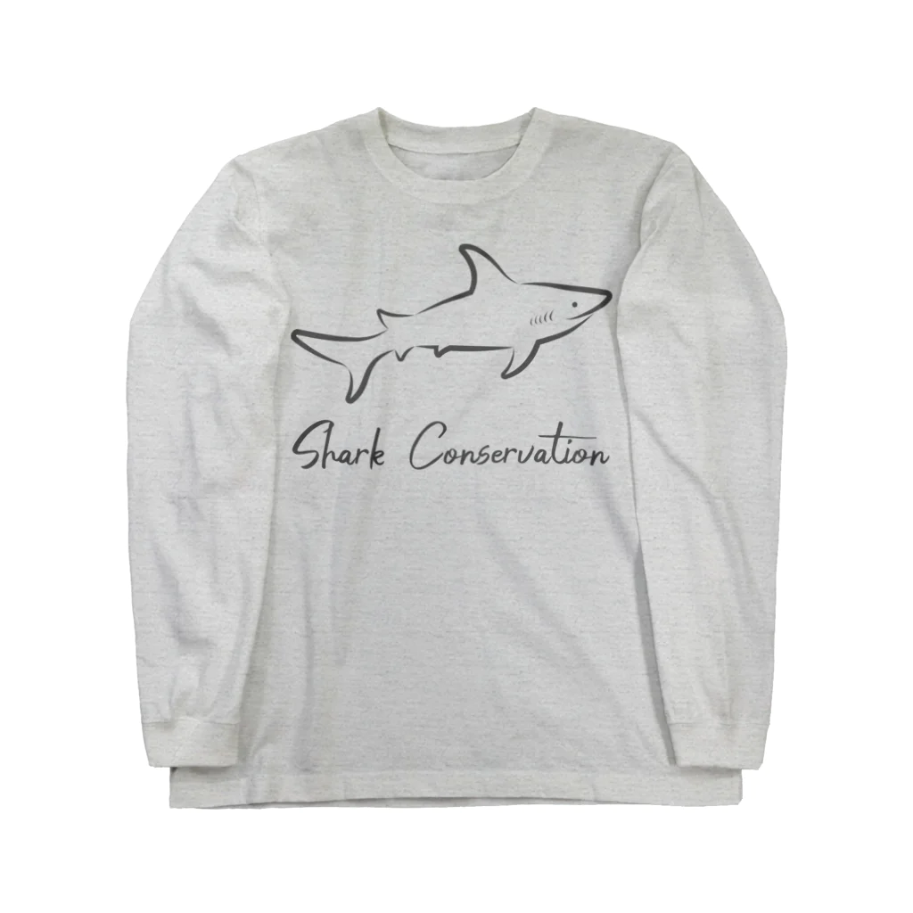 MUSEA（ミューゼア）のゆるサメTシャツ（Shark conservation shirt） ロングスリーブTシャツ