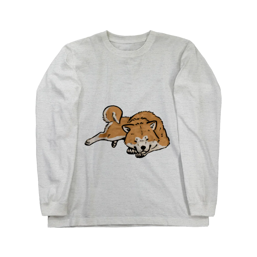 篠山。の秋田犬 Long Sleeve T-Shirt