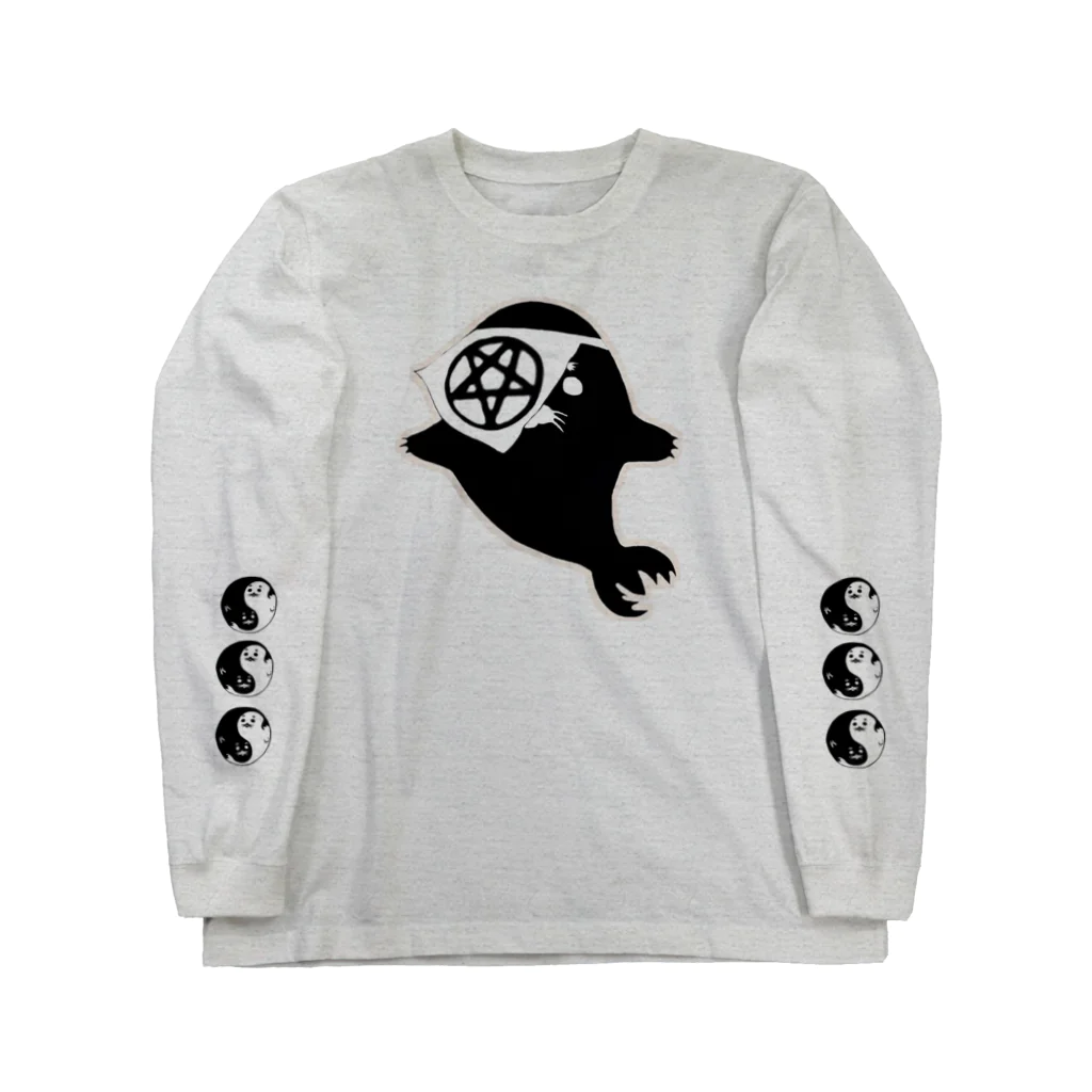 はねはね屋のあざら式神　黒 Long Sleeve T-Shirt