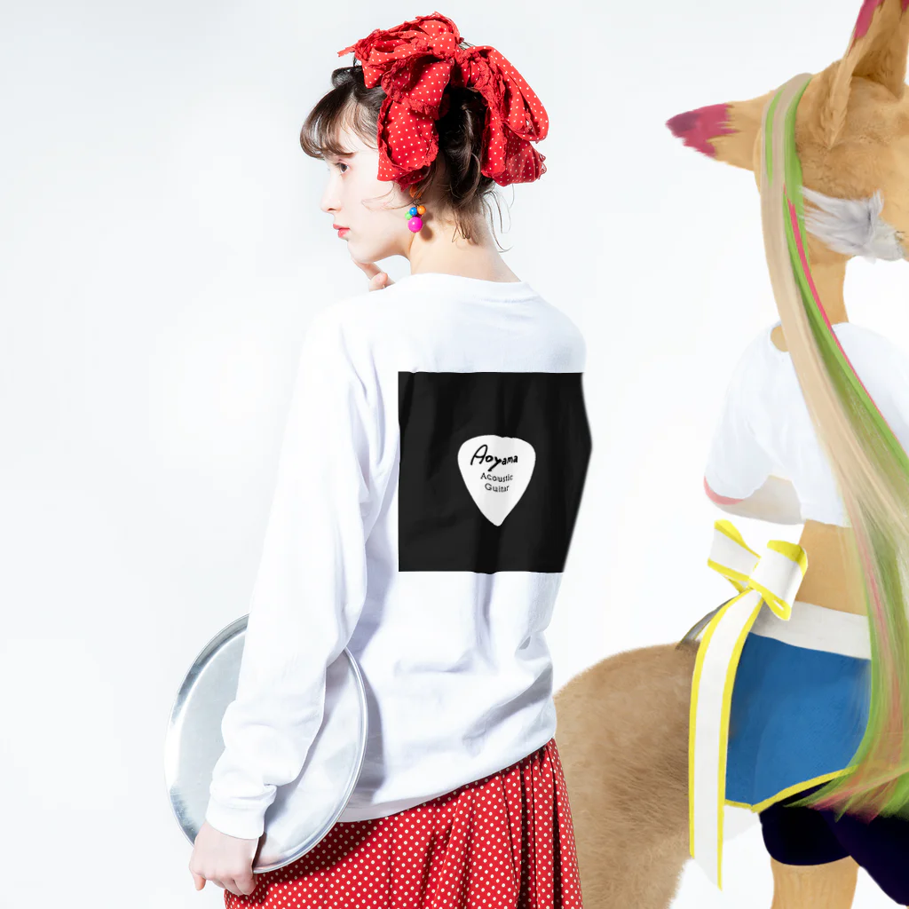 青山アコースティックギター弾き語り愛好会の2023 Tシャツ　パート3 ロングスリーブTシャツの着用イメージ(裏面・袖部分)