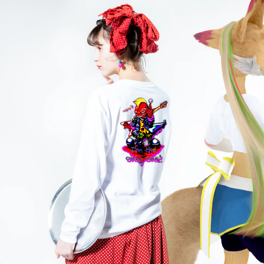 toy.the.monsters!のOnly one Long Sleeve T-Shirt :model wear (back, sleeve)