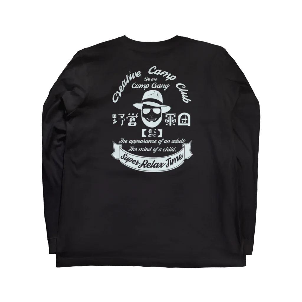 campgang.jp 公式 ONLINE SHOPのALL SMOKES 別注 Camp Gang 白髭 Long Sleeve T-Shirt :back