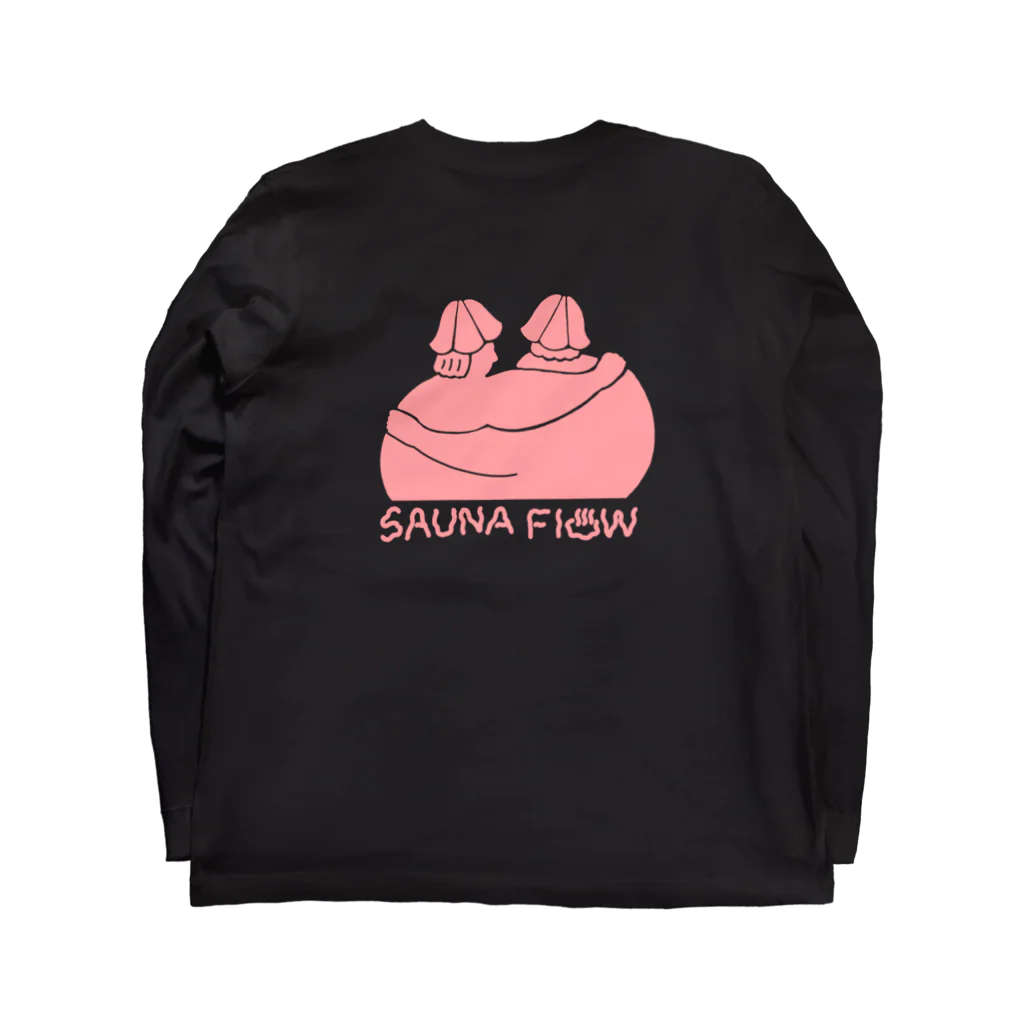 secretly...のSauna flow ロングスリーブTシャツの裏面