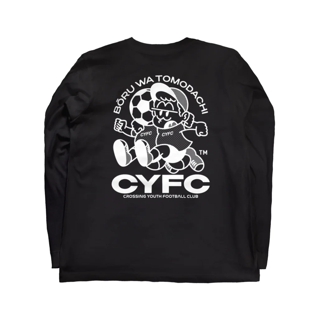 マチダタケルのSUZURIのお店のCYFC | CROSSING YOUTH FOOTBALL CLUB Long Sleeve T-Shirt :back