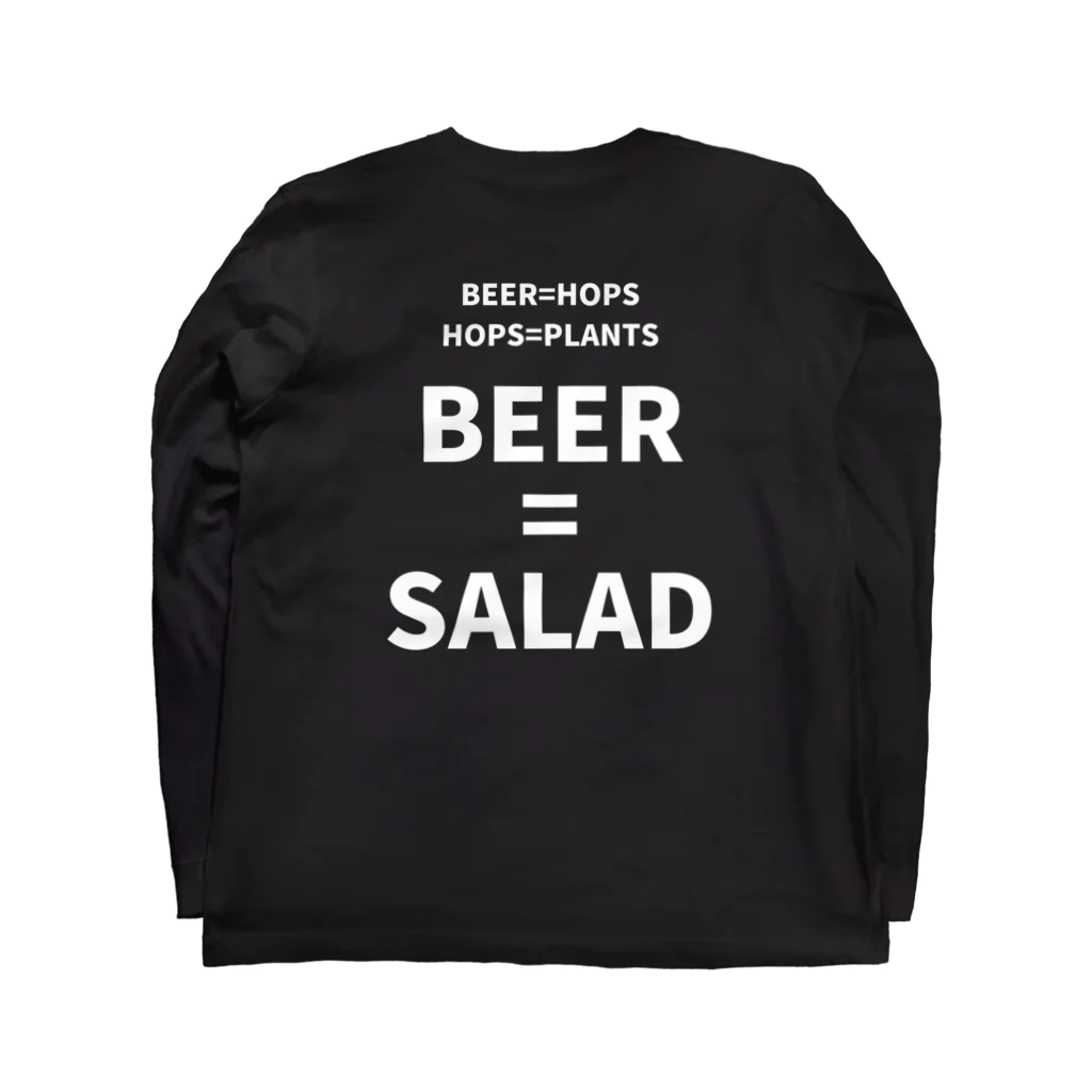 BEER=SALADのBEER=SALAD Long Sleeve T-Shirt :back