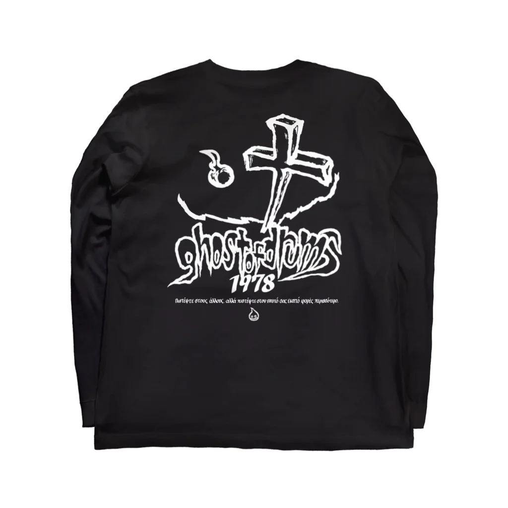 GHOSTOFDRUMSのGHOST REMAKE WHITE LOGO ロングスリーブTシャツの裏面