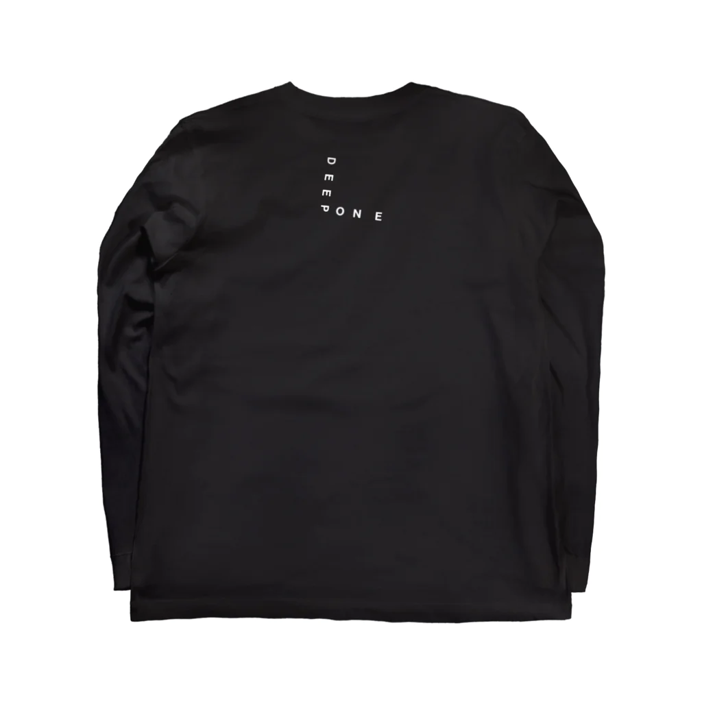 SUBCULTURE FASHION SLAVES.のDEEP CUTS ONE - BLACK AND WHITE Long Sleeve T-Shirt :back