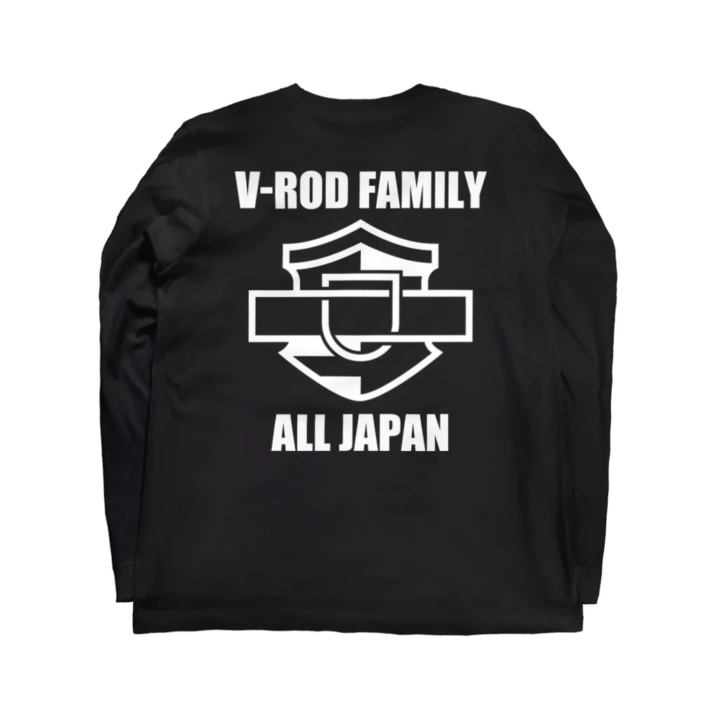 ivoryのV-ROD Family ロンT 2023年版_BLACK ロングスリーブTシャツの裏面