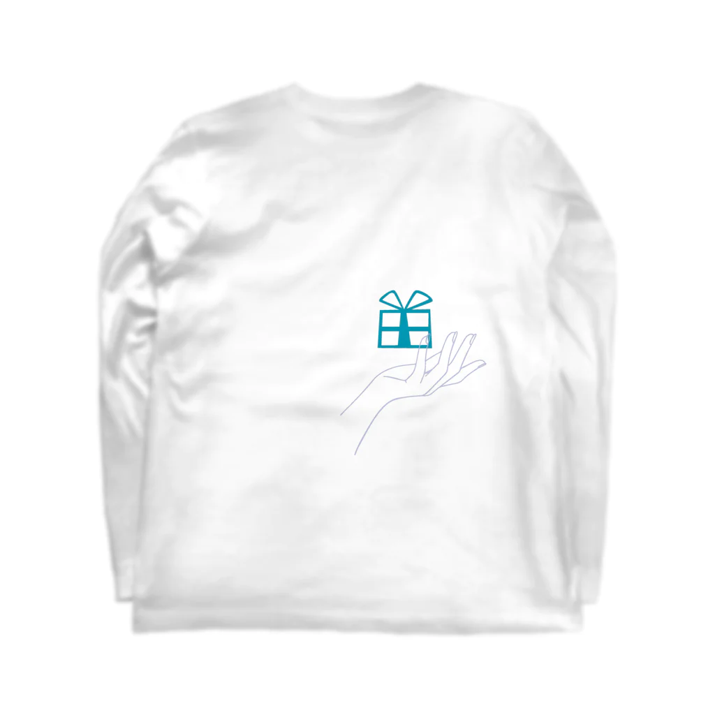 線点素／sentenceの声なき声 Long Sleeve T-Shirt :back