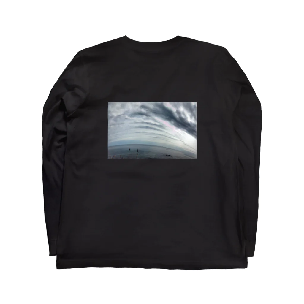 SHABBAT MOON のlandscape Long Sleeve T-Shirt :back